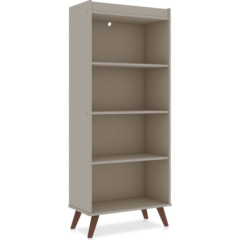 Evanston 4 Shelf Bookcase OffWhite American Signature Furniture