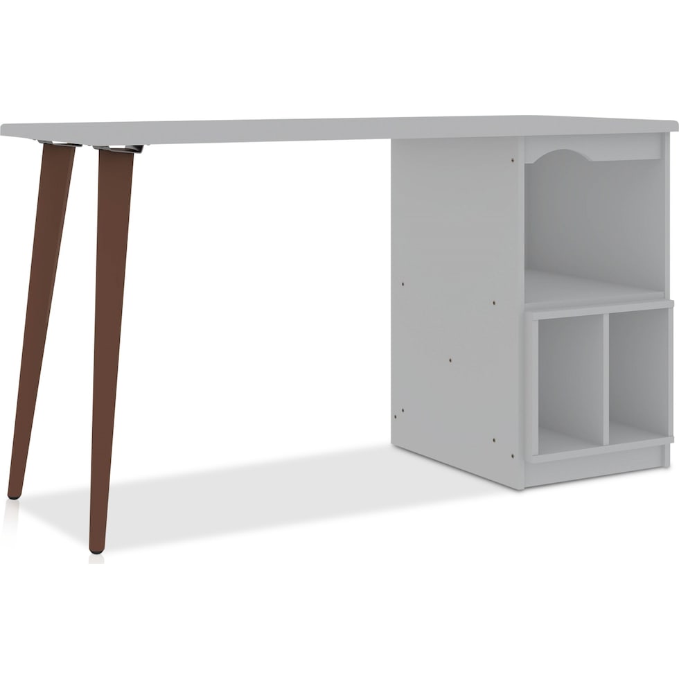 evanston white desk   