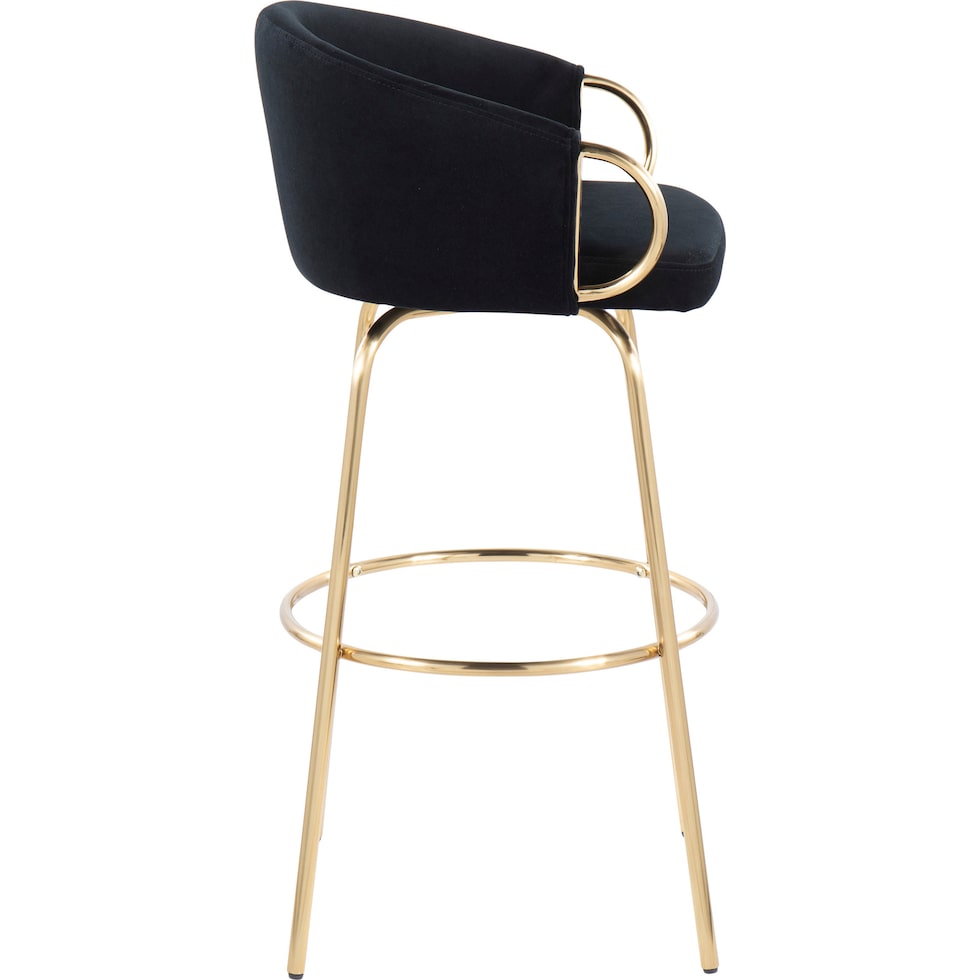 eve black bar stool   