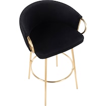 eve black bar stool   