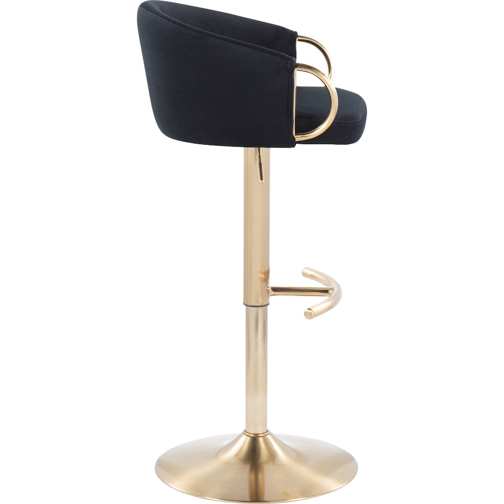 eve black bar stool   