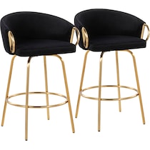 eve black counter height stool   