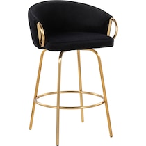 eve black counter height stool   