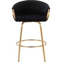 eve black counter height stool   