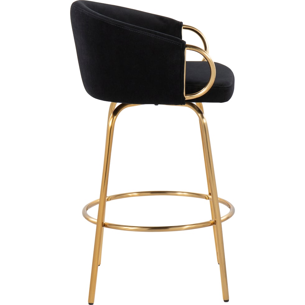 eve black counter height stool   