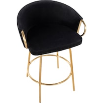 eve black counter height stool   