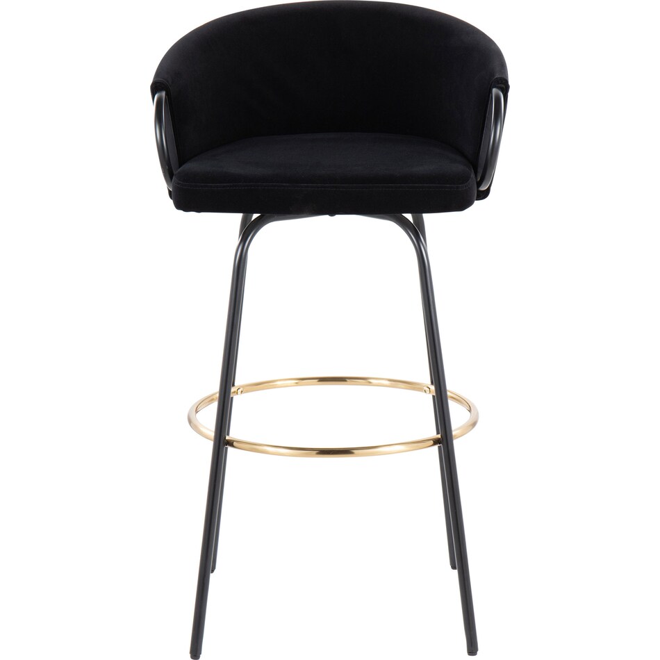 eve black counter height stool   