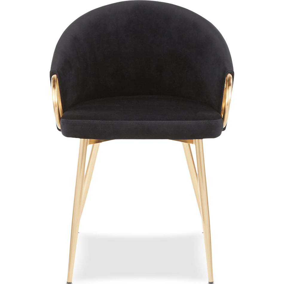 eve black dining chair   
