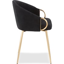 eve black dining chair   