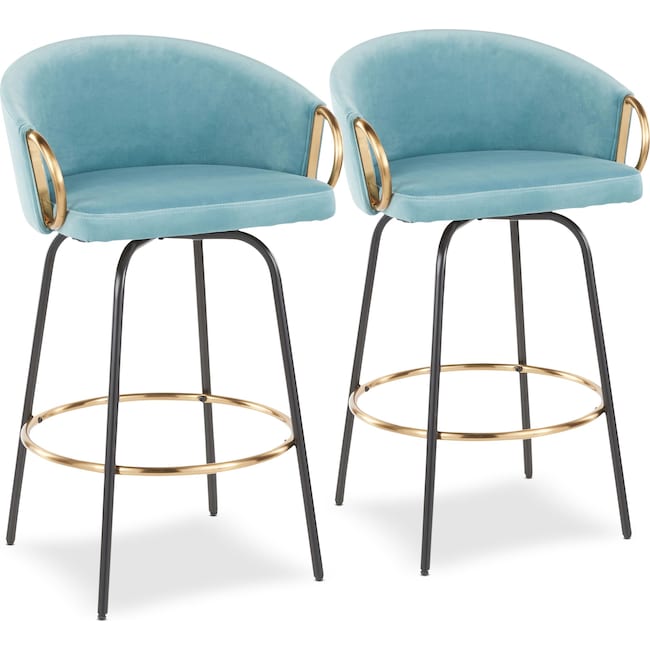 Dining Room Furniture - Eve Set of 2 Counter-Height Stools