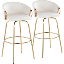 eve cream gold bar stool   
