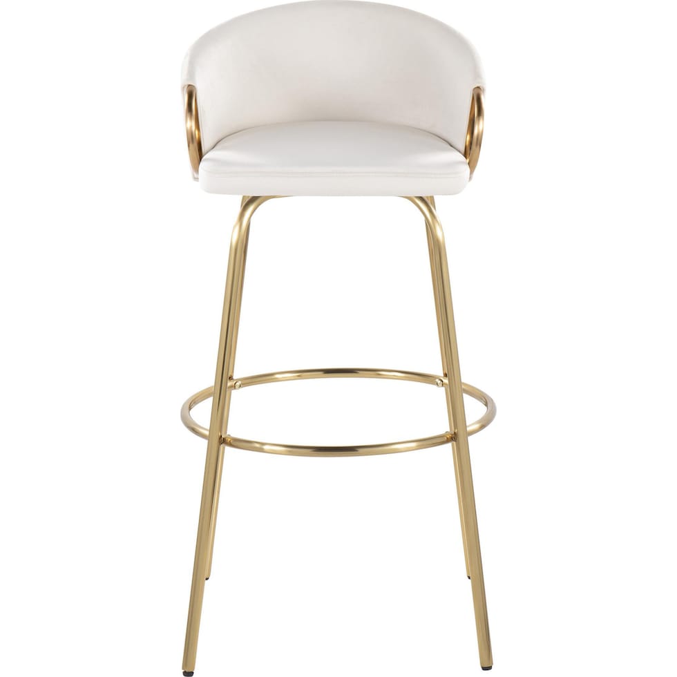 eve cream gold bar stool   