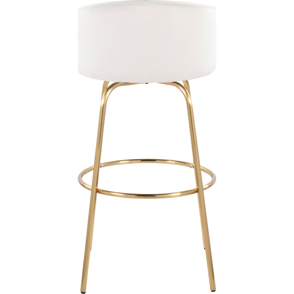 eve cream gold bar stool   