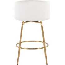 eve cream gold counter height stool   