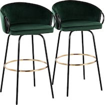 eve green bar stool   