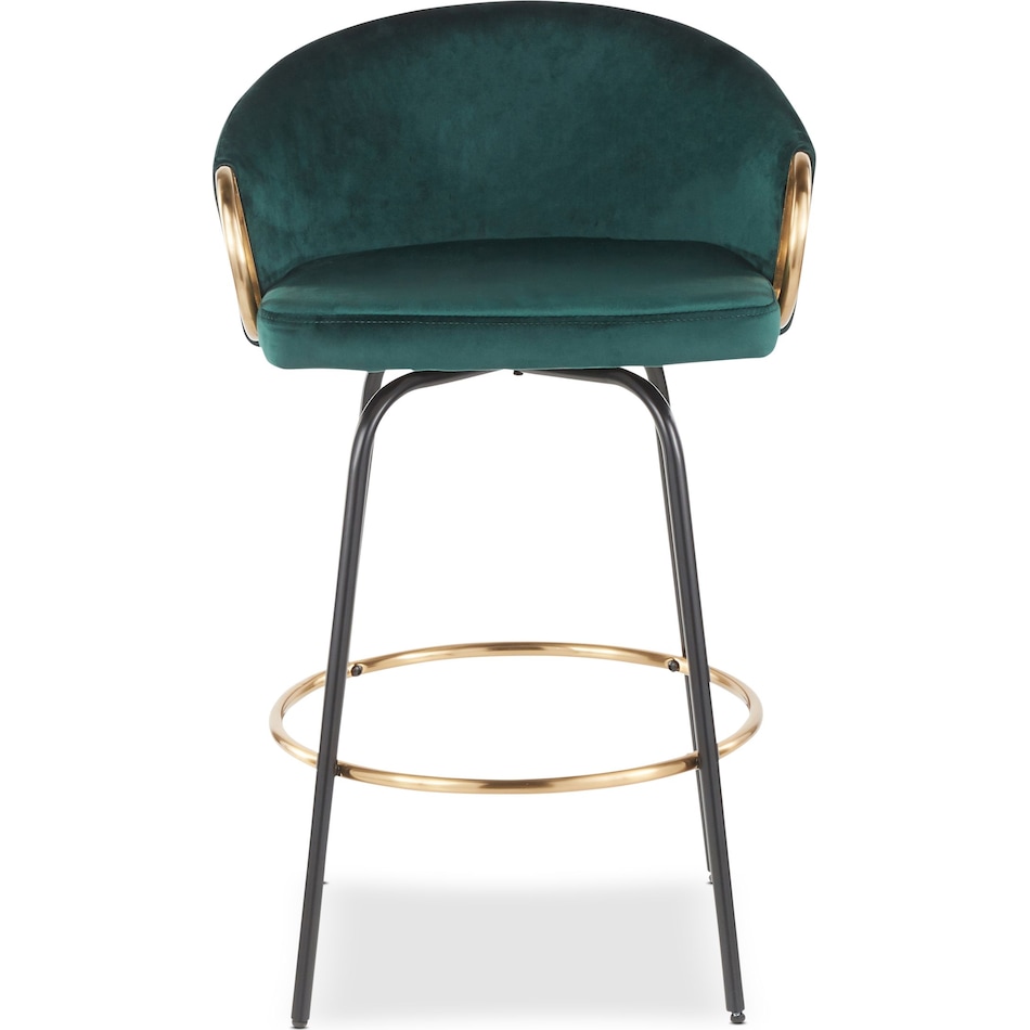 eve green counter height stool   