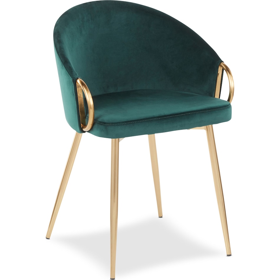 eve green dining chair   