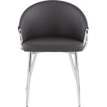 eve silver gray dining chair   