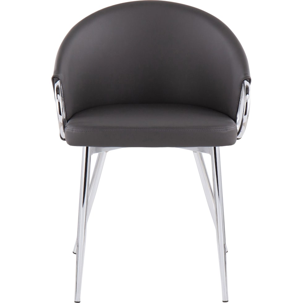 eve silver gray dining chair   