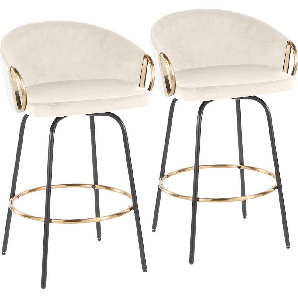 eve white counter height stool   