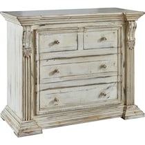 ever white accent chest   