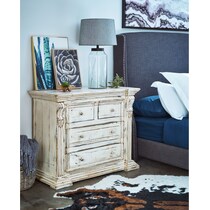ever white accent chest   