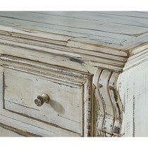 ever white accent chest   
