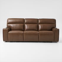 everest dark brown  pc power reclining living room   