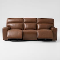 everest dark brown  pc power reclining living room   