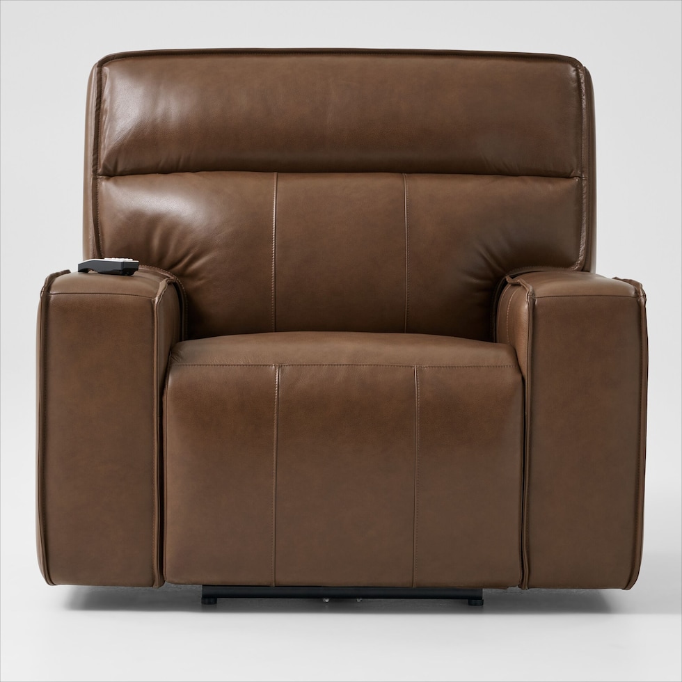 everest dark brown recliner   