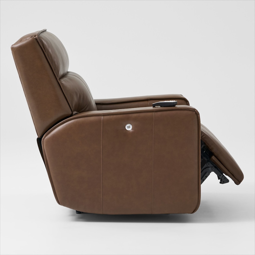 everest dark brown recliner   