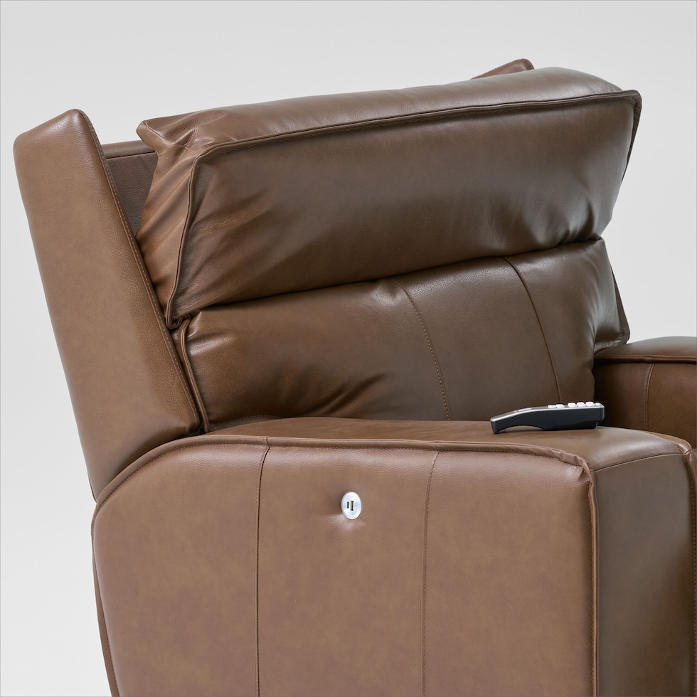 everest dark brown recliner   