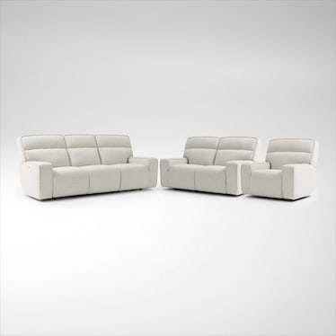 Everest Triple-Power Reclining Sofa, Loveseat and Recliner Set