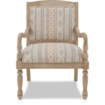 everly multicolor accent chair   