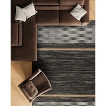 everson brown area rug  x    