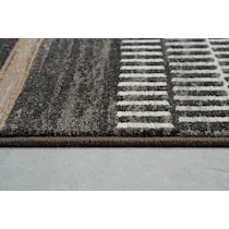everson brown area rug  x    