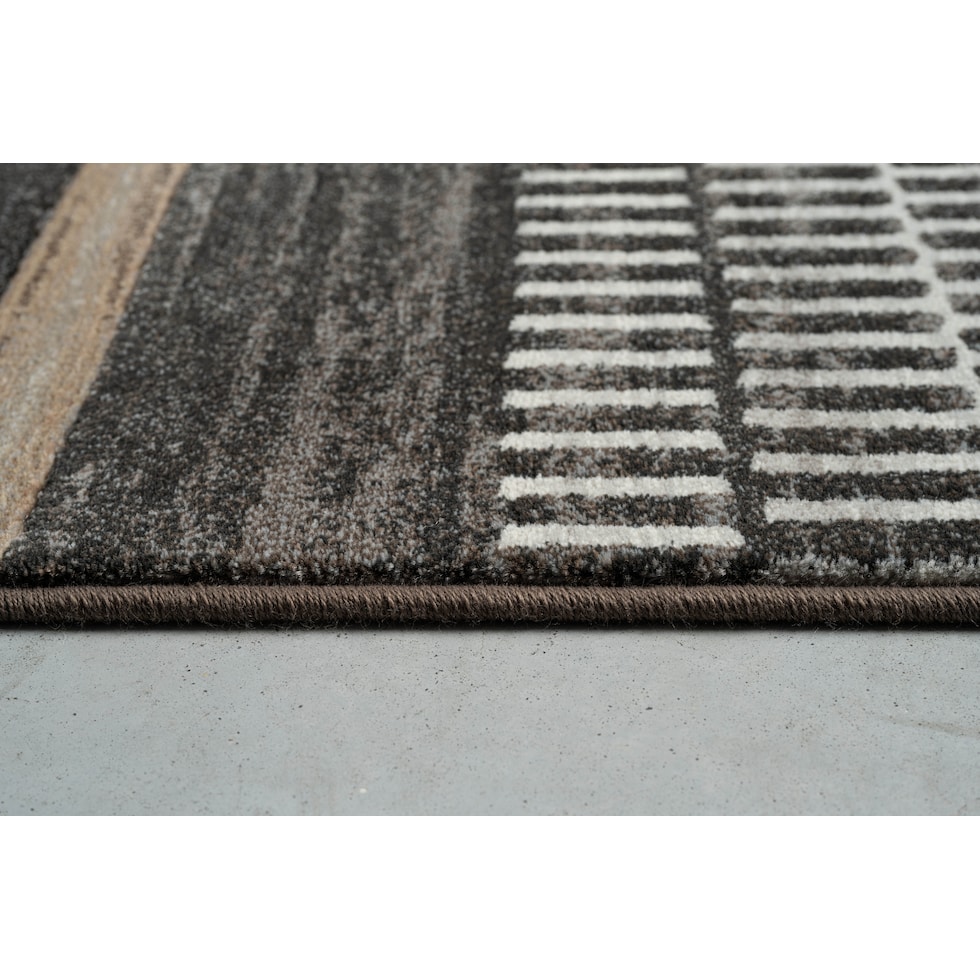 everson brown area rug  x    