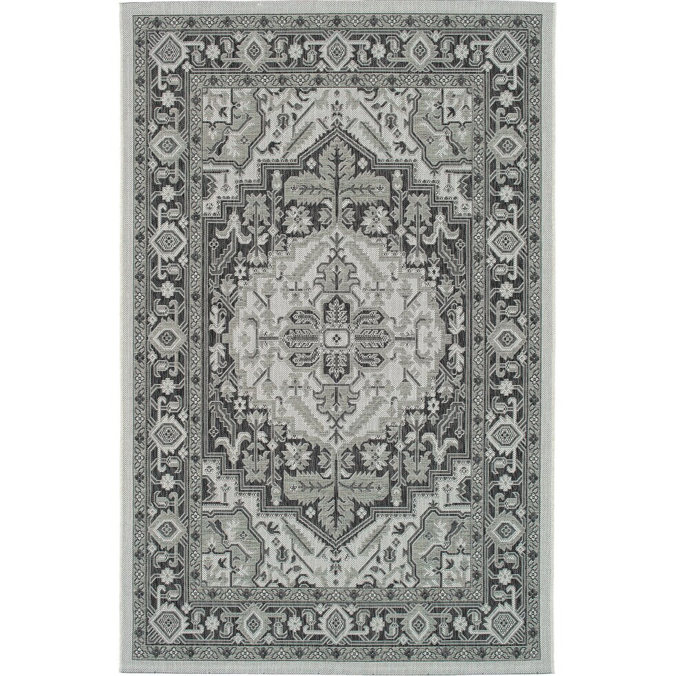 evora gray outdoor area rug   
