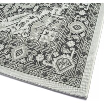 evora gray outdoor area rug   