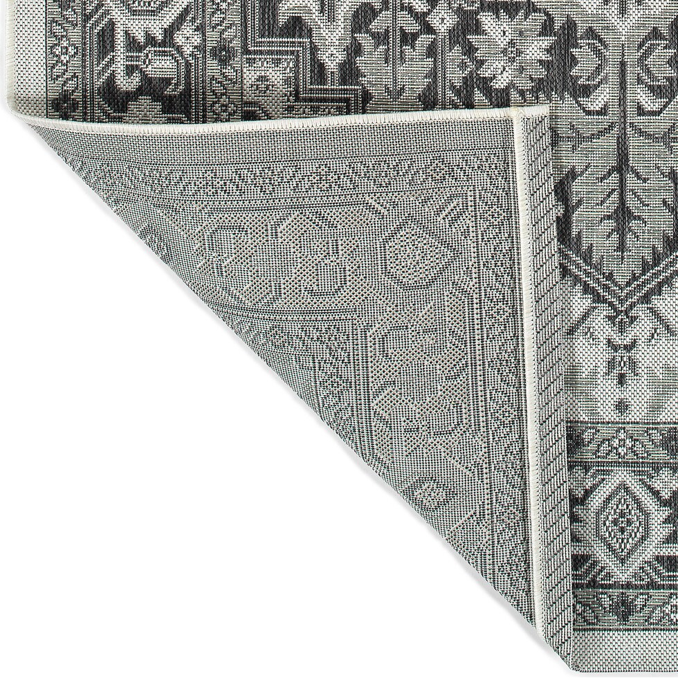 evora gray outdoor area rug   
