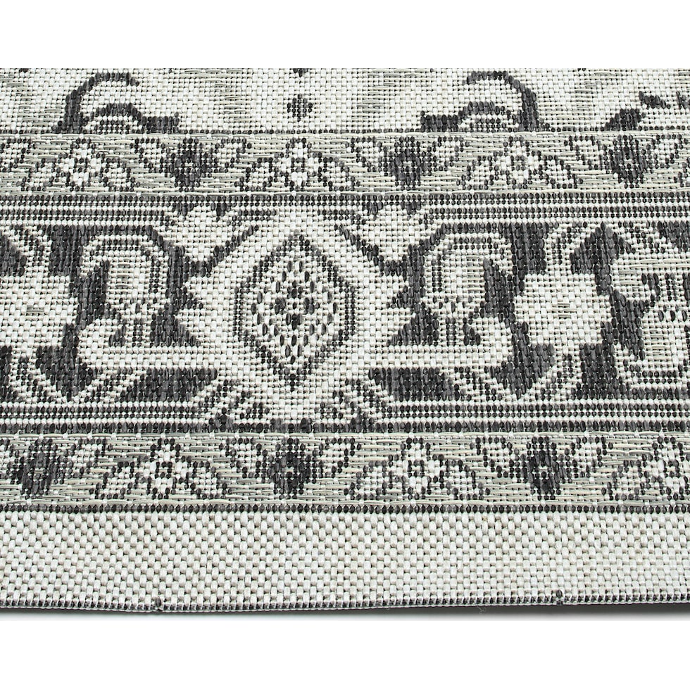 evora gray outdoor area rug   