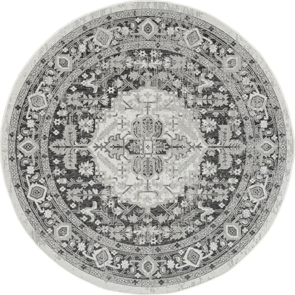 evora gray outdoor area rug   