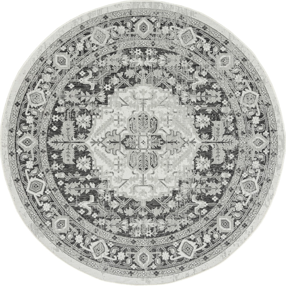 evora gray outdoor area rug   