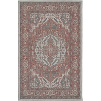 evora red outdoor area rug   