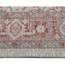 evora red outdoor area rug   