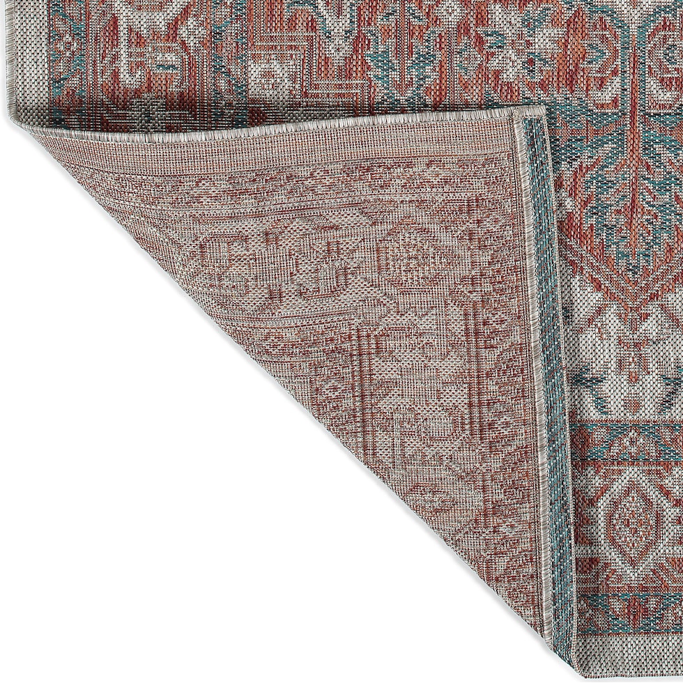 evora red outdoor area rug   
