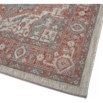 evora red outdoor area rug   