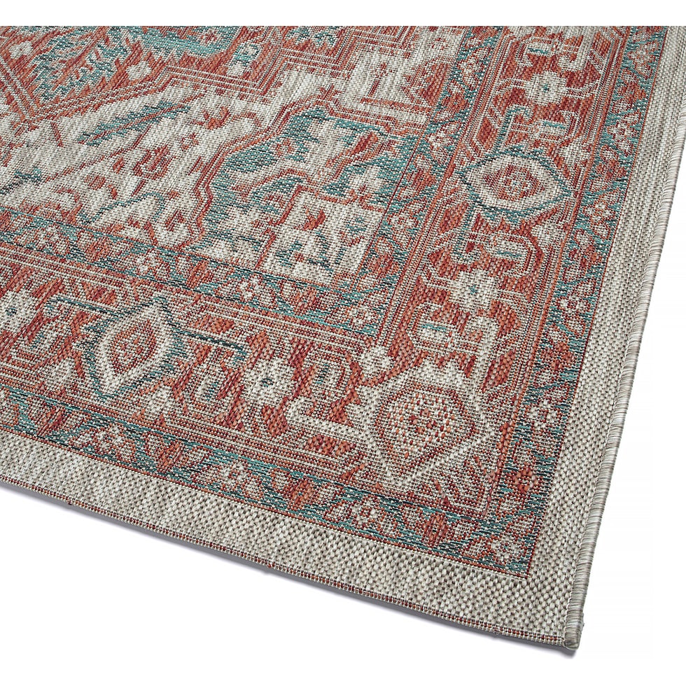 evora red outdoor area rug   