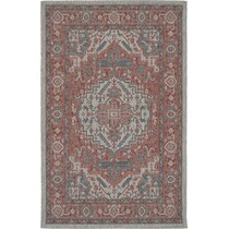evora red outdoor area rug   