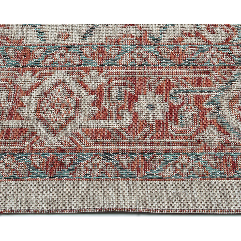 evora red outdoor area rug   